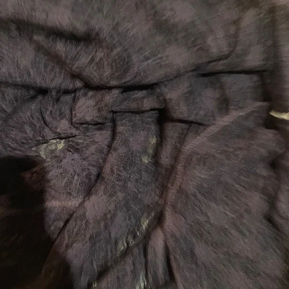 Free people Intimately Plum Wine Button Lace Embroidered Romper Sheer Slip XS - Picture 8 of 9